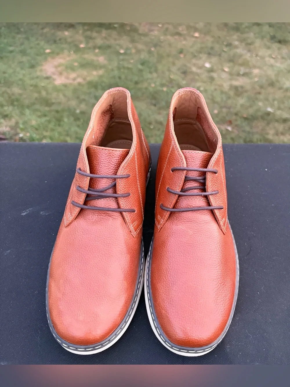 Johnston & Murphy Boys McGuffey Chukka Brown Leather Boots Size 7 M NWOT